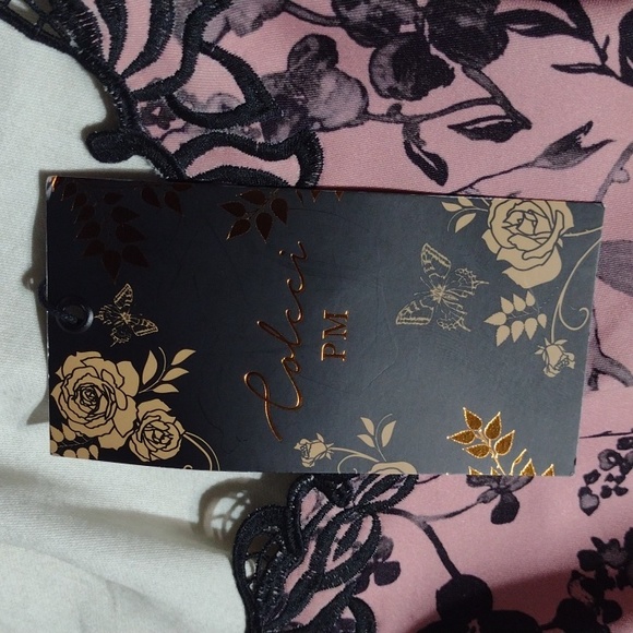 NWT Beautiful pink and black dress - Picture 6 of 9